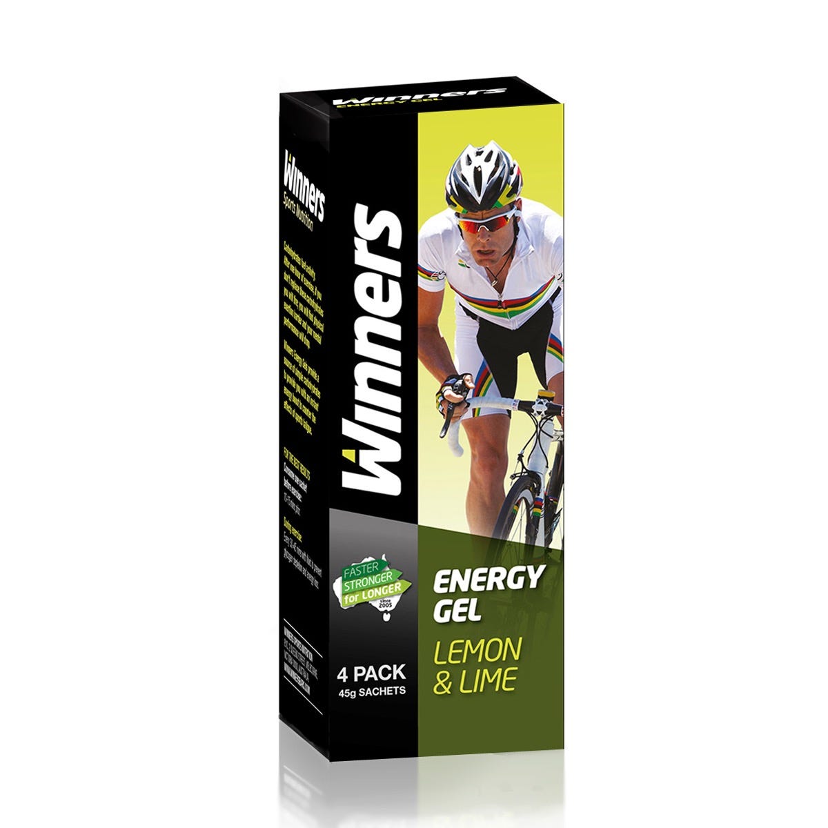 Winners Lemon & Lime Instant Energy Gel 4 x 45g