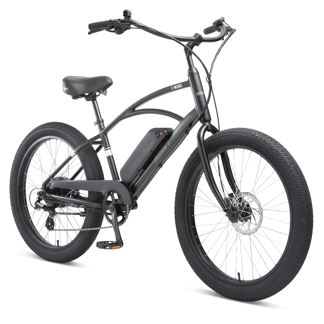 XDS Icon E-Merge Electric Cruiser Bike Midnight Black